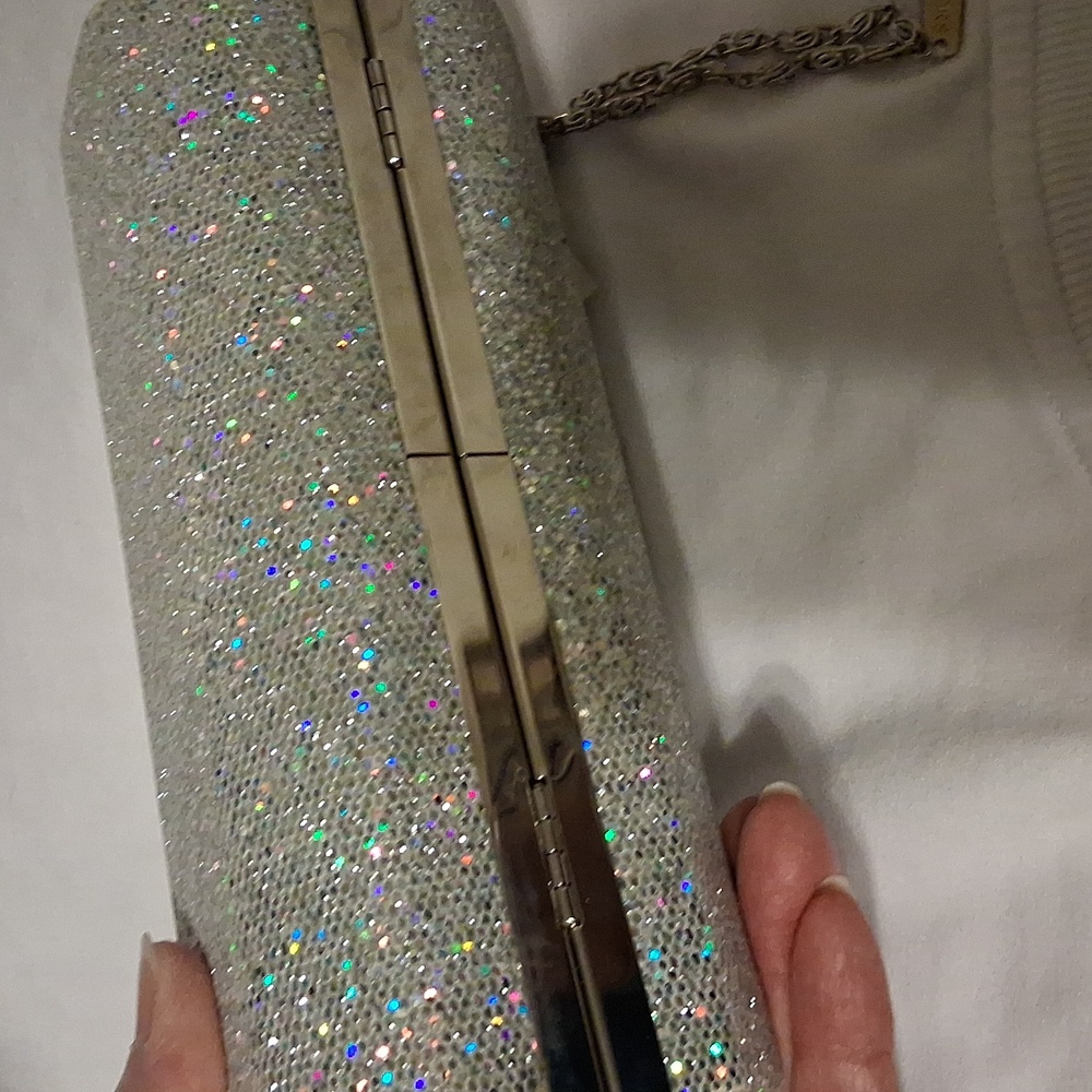 J. Furmani Silver Glitter Evening Bag - Picture 8 of 12